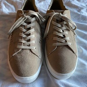 TOMS Beige Suede Casual Shoes - Size 9.5